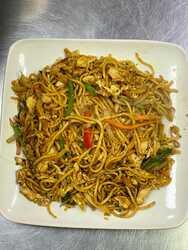 Chicken Chowmein Noodles at Moghul Express Leicester halal Indo-Chinese takeaway
