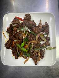 Crispy Lamb at Moghul Express Leicester halal Indo-Chinese takeaway
