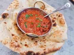 Butter Chicken at Moghul Express Leicester halal Indo-Chinese restaurant