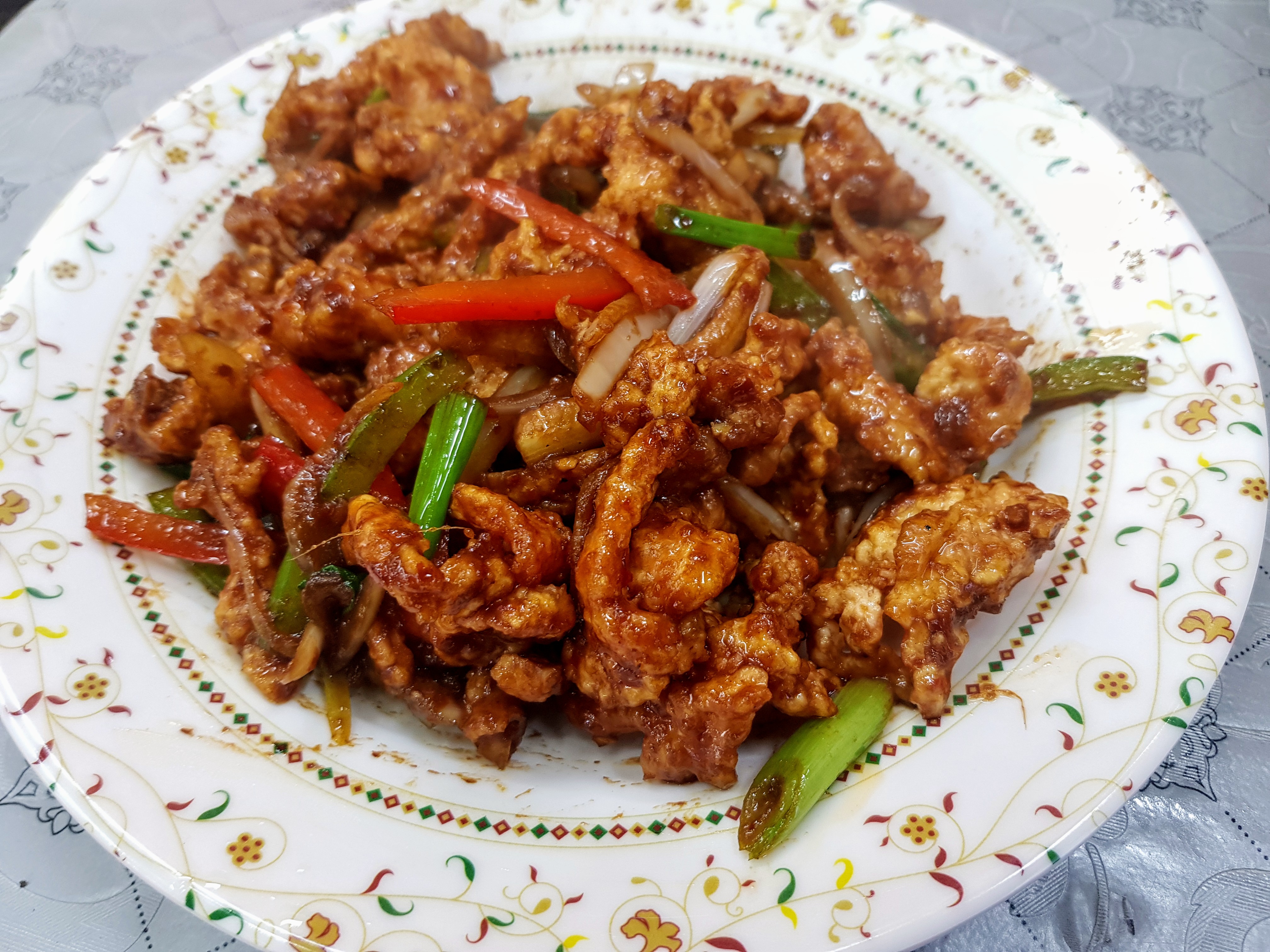 Crispy Chicken Dry at Moghul Express Leicester halal Indo-Chinese restaurant