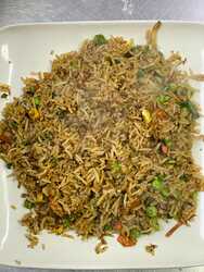 Veg Fried Rice at Moghul Express Leicester halal Indo-Chinese restaurant